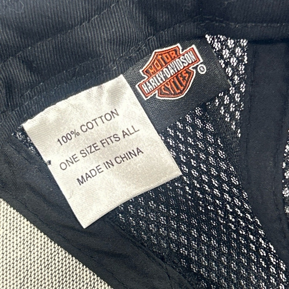 Harley-Davidson Cap One Size Black Orange Trucker Caliente San Antonio Biker - Picture 6 of 6
